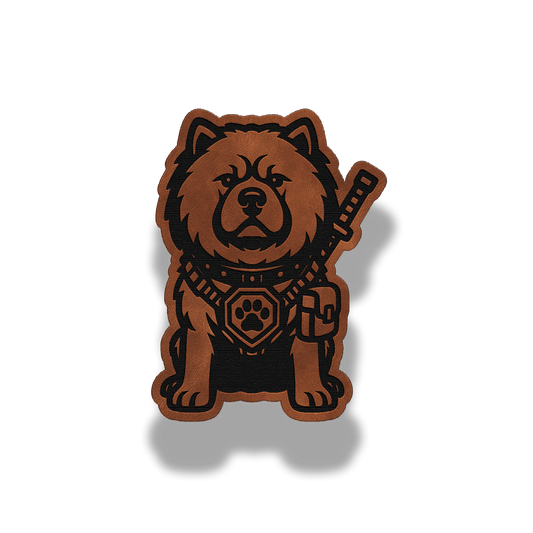 Tactical Chow Chow Dog Patch – Leatherette Morale Patch