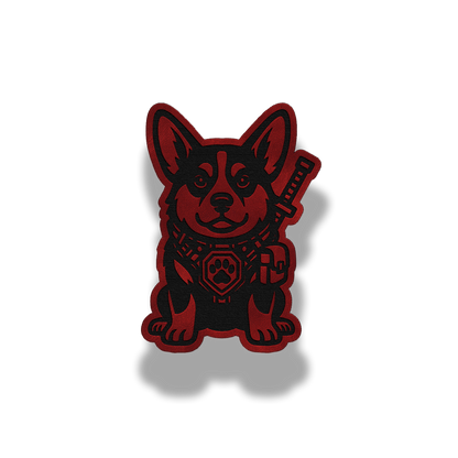 Tactical Corgi Patch – Leatherette Morale Patch