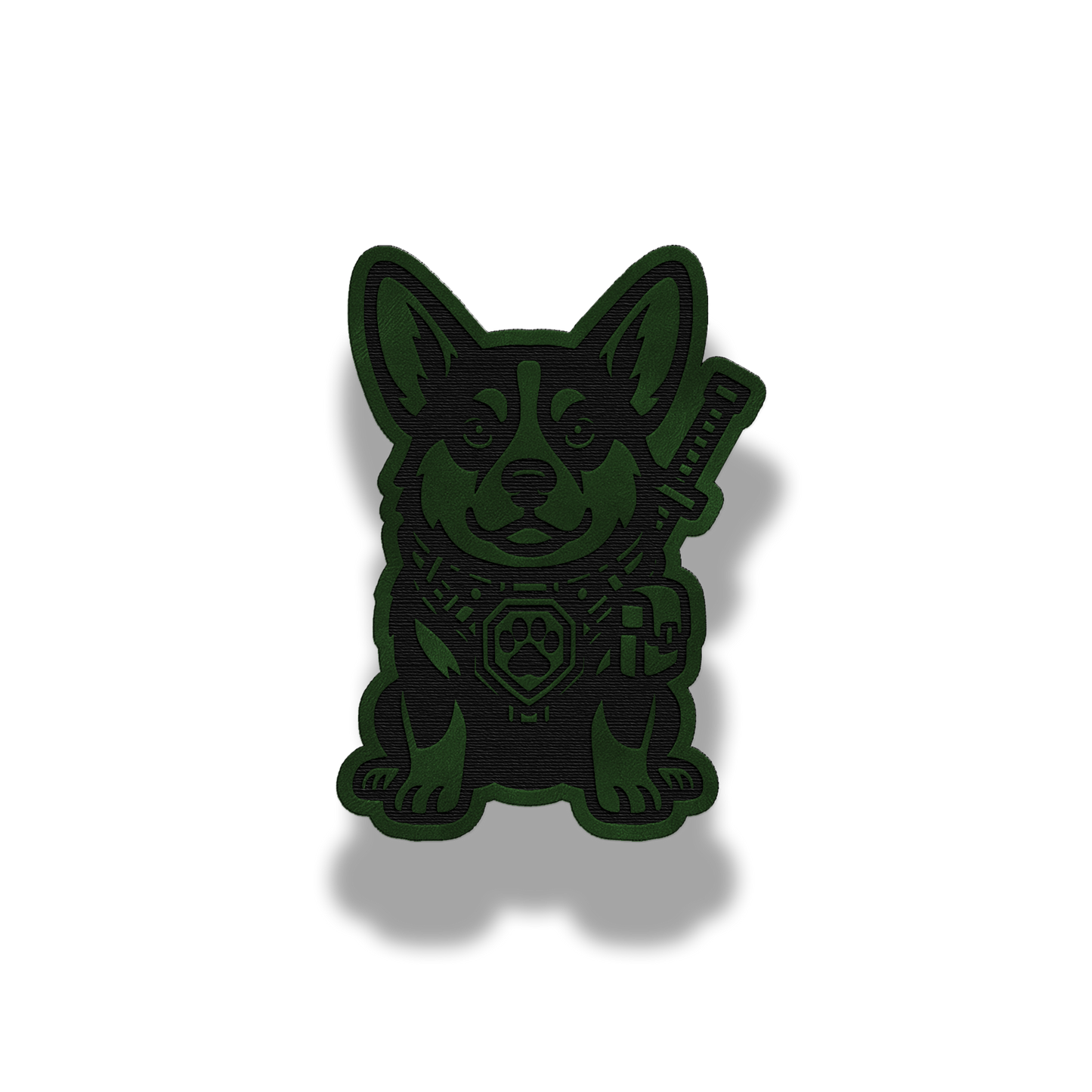 Tactical Corgi Patch – Leatherette Morale Patch