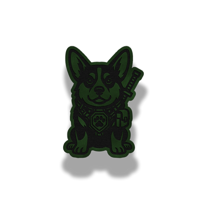 Tactical Corgi Patch – Leatherette Morale Patch