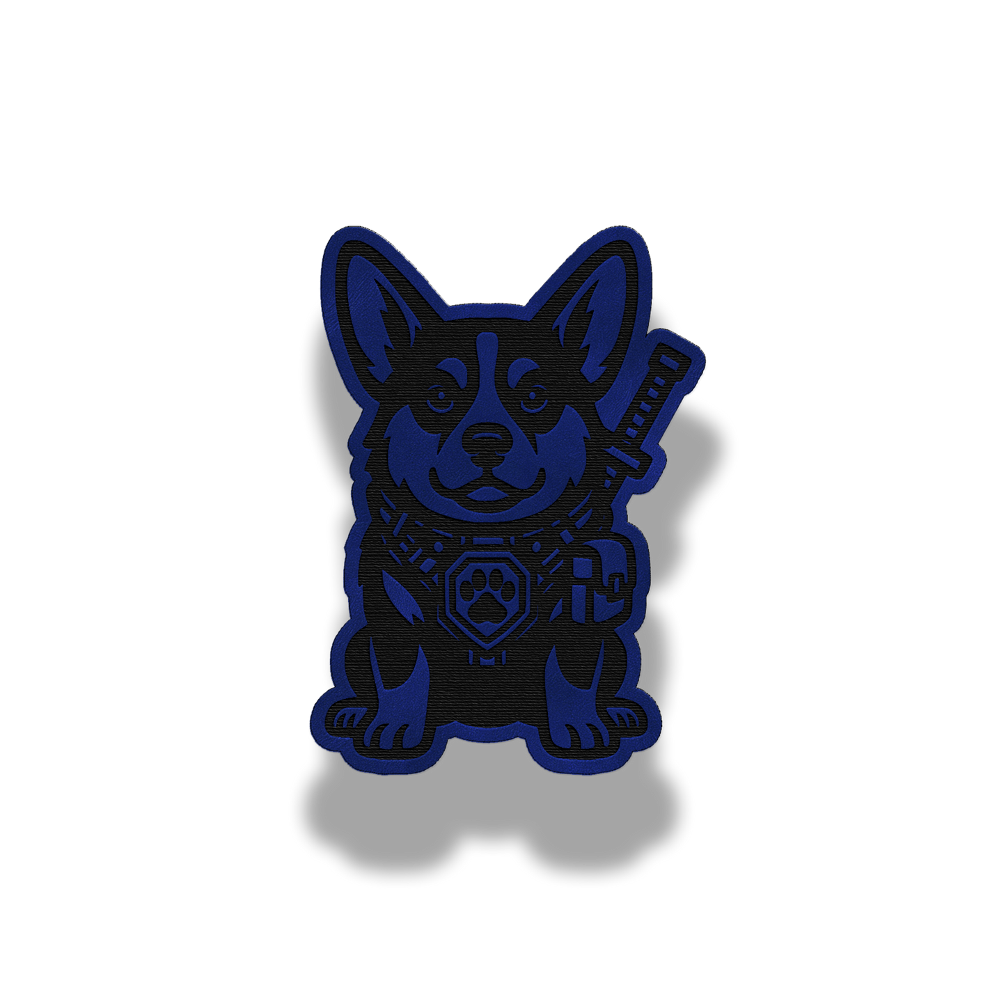 Tactical Corgi Patch – Leatherette Morale Patch