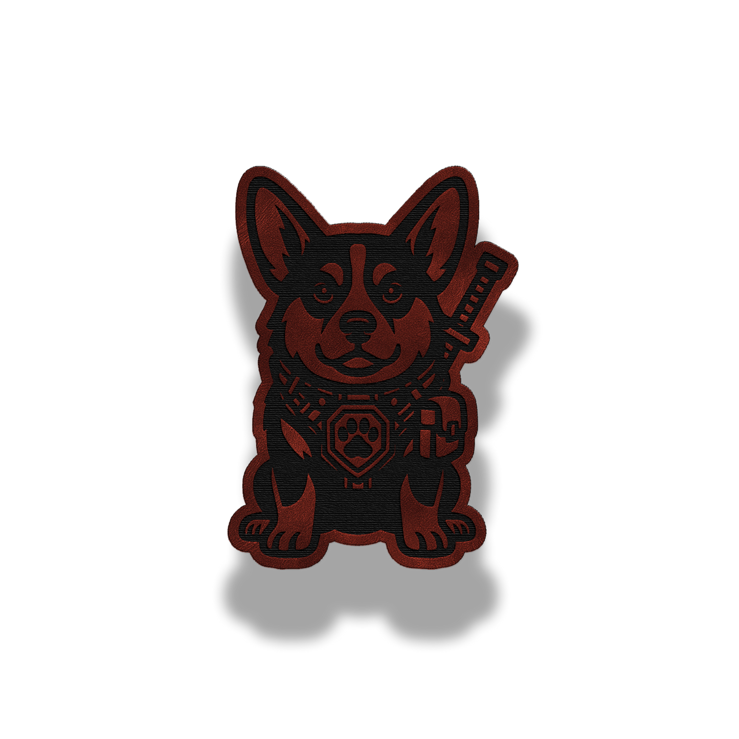 Tactical Corgi Patch – Leatherette Morale Patch