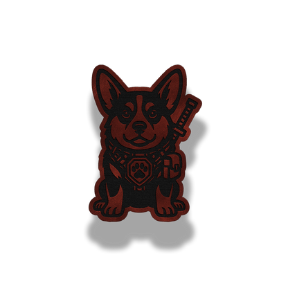 Tactical Corgi Patch – Leatherette Morale Patch
