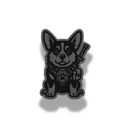 Tactical Corgi Patch – Leatherette Morale Patch