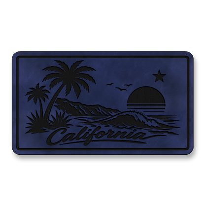 California Beach Sunset Patch – Leatherette Morale Patch