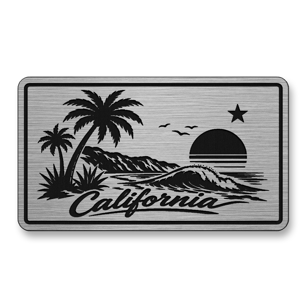 California Beach Sunset Patch – Leatherette Morale Patch