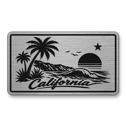 California Beach Sunset Patch – Leatherette Morale Patch