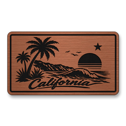 California Beach Sunset Patch – Leatherette Morale Patch