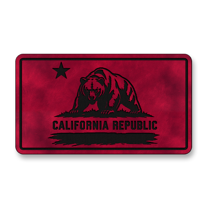 California Republic Bear Flag Patch – Leatherette Morale Patch