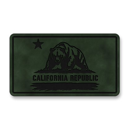 California Republic Bear Flag Patch – Leatherette Morale Patch