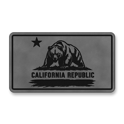 California Republic Bear Flag Patch – Leatherette Morale Patch