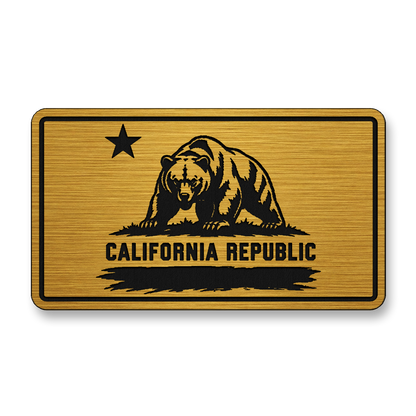 California Republic Bear Flag Patch – Leatherette Morale Patch