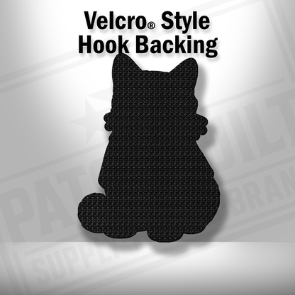 Hook backing shown on Beach Cat leatherette patch