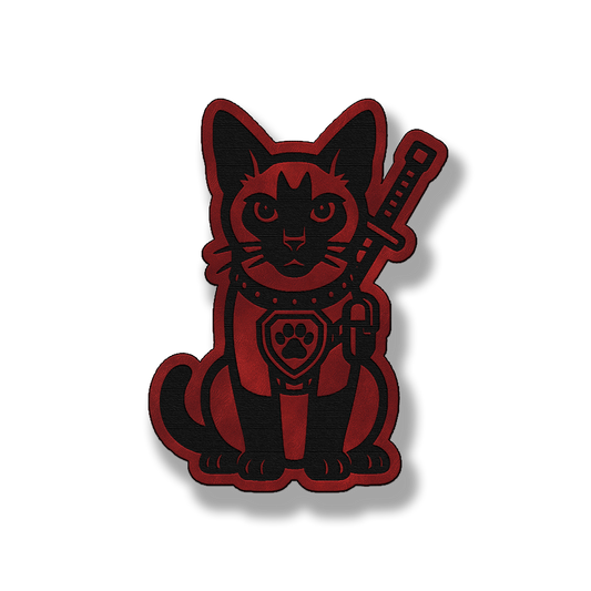 Tactical Siamese Cat Patch – Leatherette Morale Patch
