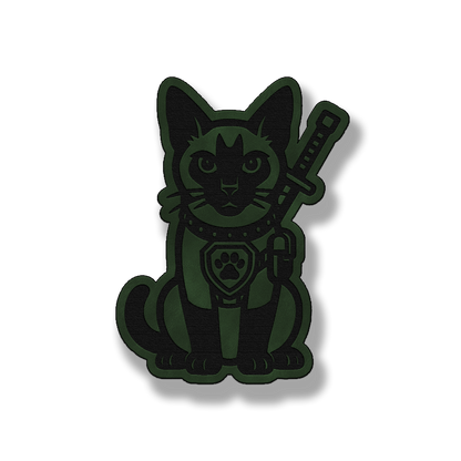 Tactical Siamese Cat Patch – Leatherette Morale Patch