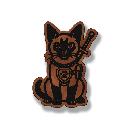 Tactical Siamese Cat Patch – Leatherette Morale Patch