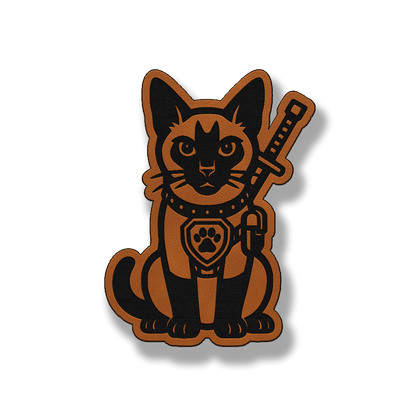Tactical Siamese Cat Patch – Leatherette Morale Patch
