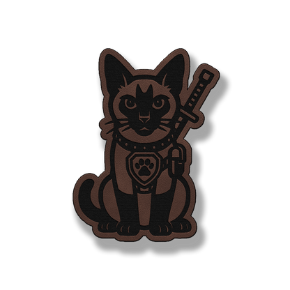 Tactical Siamese Cat Patch – Leatherette Morale Patch