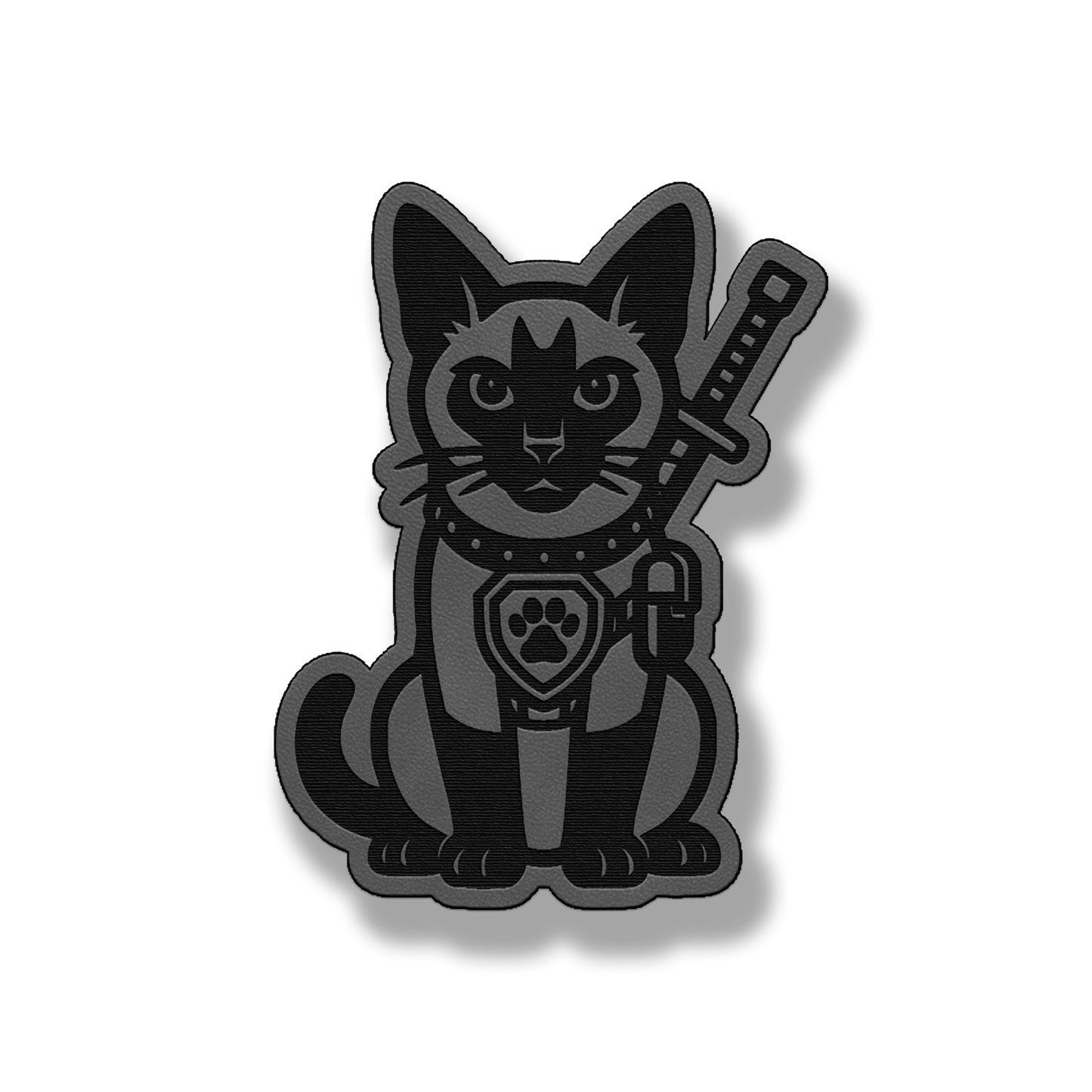 Tactical Siamese Cat Patch – Leatherette Morale Patch