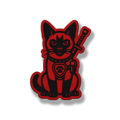 Tactical Siamese Cat Patch – Leatherette Morale Patch