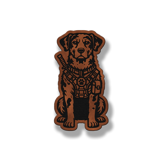 Tactical Catahoula Leopard Dog – Leatherette Morale Patch