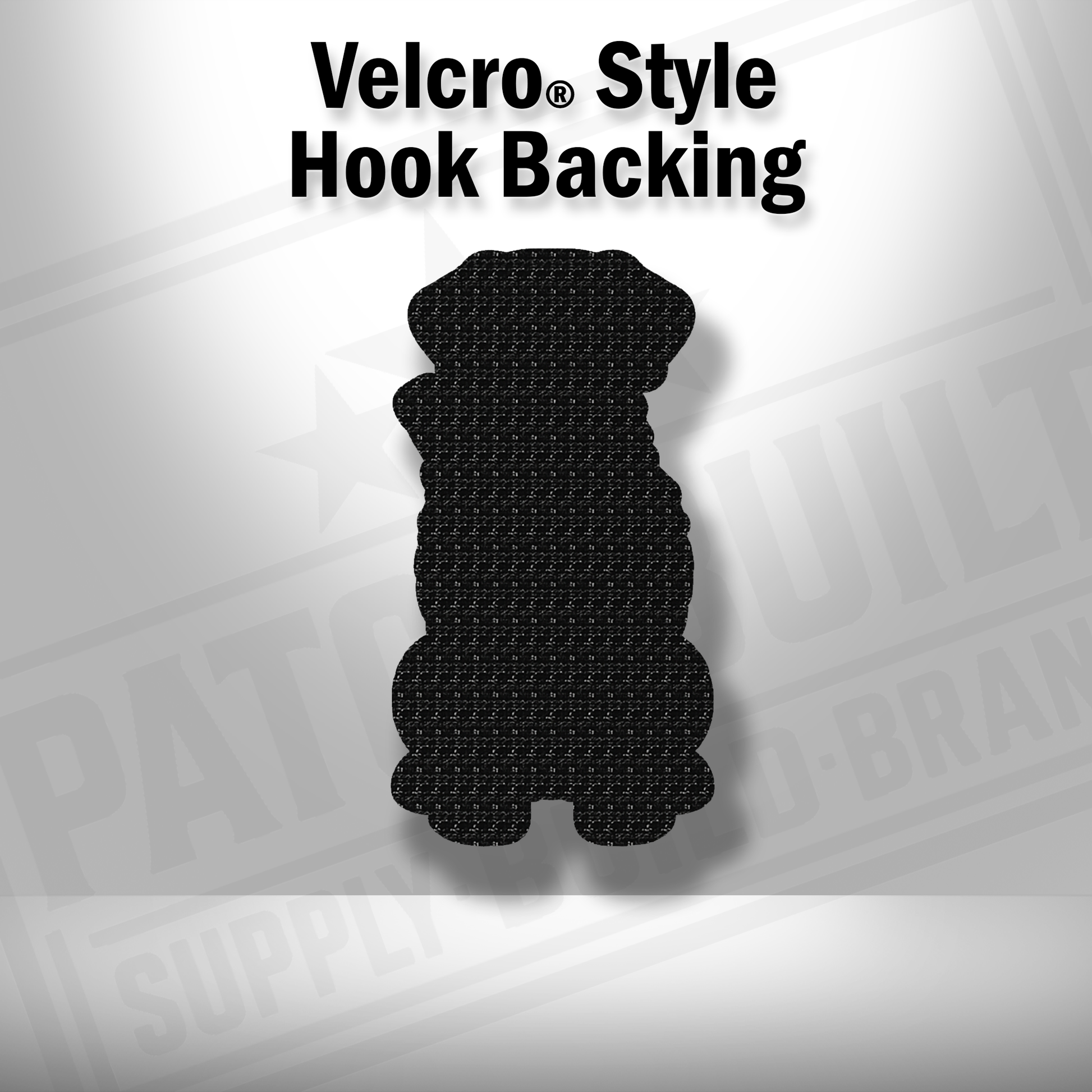 Hook backing shown on Tactical Catahoula Leopard dog patch