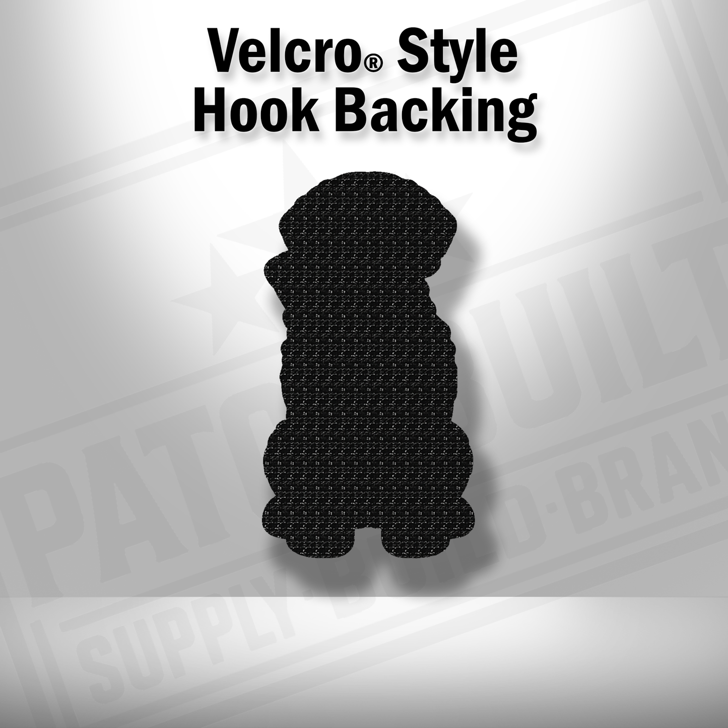 Hook backing shown on Tactical Chesapeake Bay Retriever patch