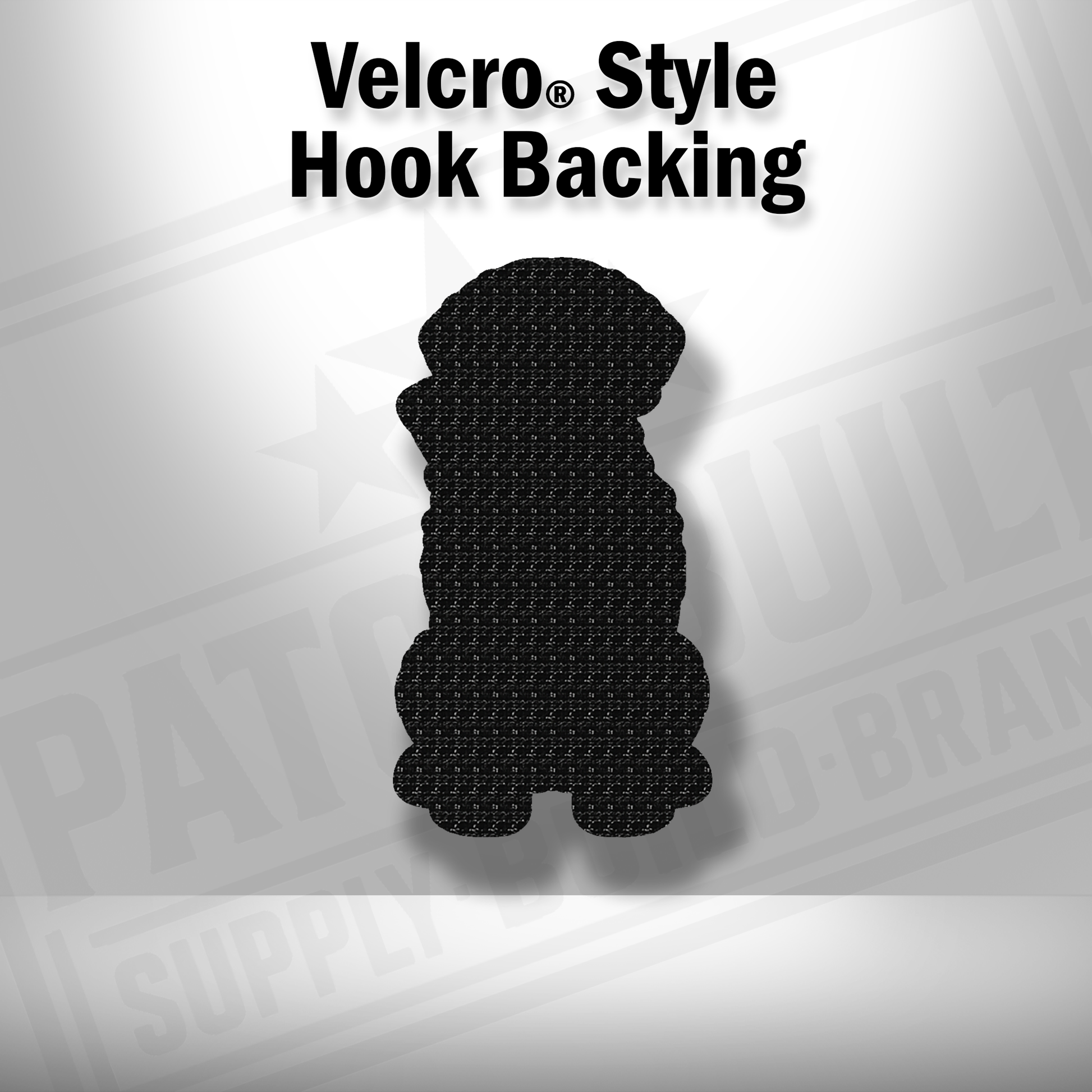 Hook backing shown on Tactical Chesapeake Bay Retriever patch