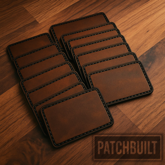 3.25"x2.25" Blank Adhesive Patches – Stitch Engraved Pattern