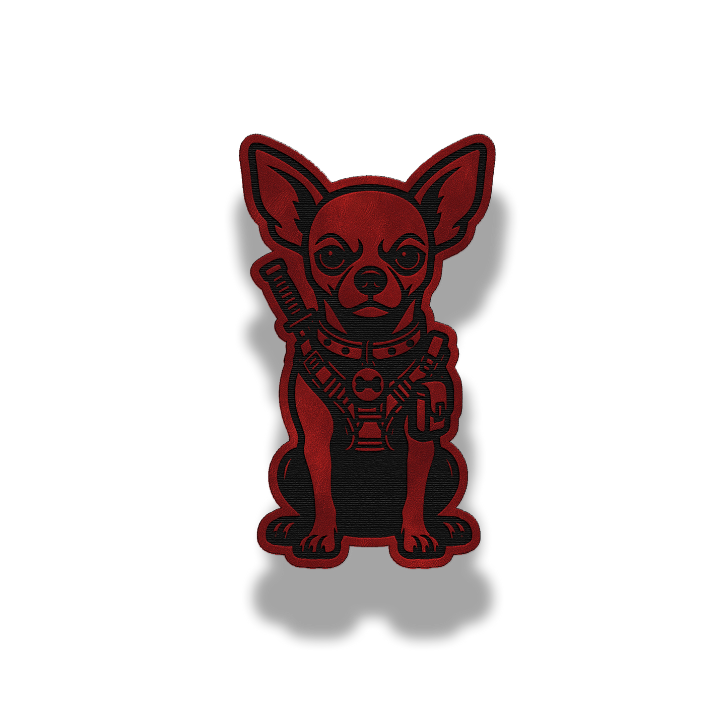 Tactical Chihuahua Dog Patch – Leatherette Morale Patch
