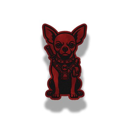 Tactical Chihuahua Dog Patch – Leatherette Morale Patch