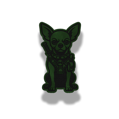 Tactical Chihuahua Dog Patch – Leatherette Morale Patch