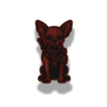 Tactical Chihuahua Dog Patch – Leatherette Morale Patch