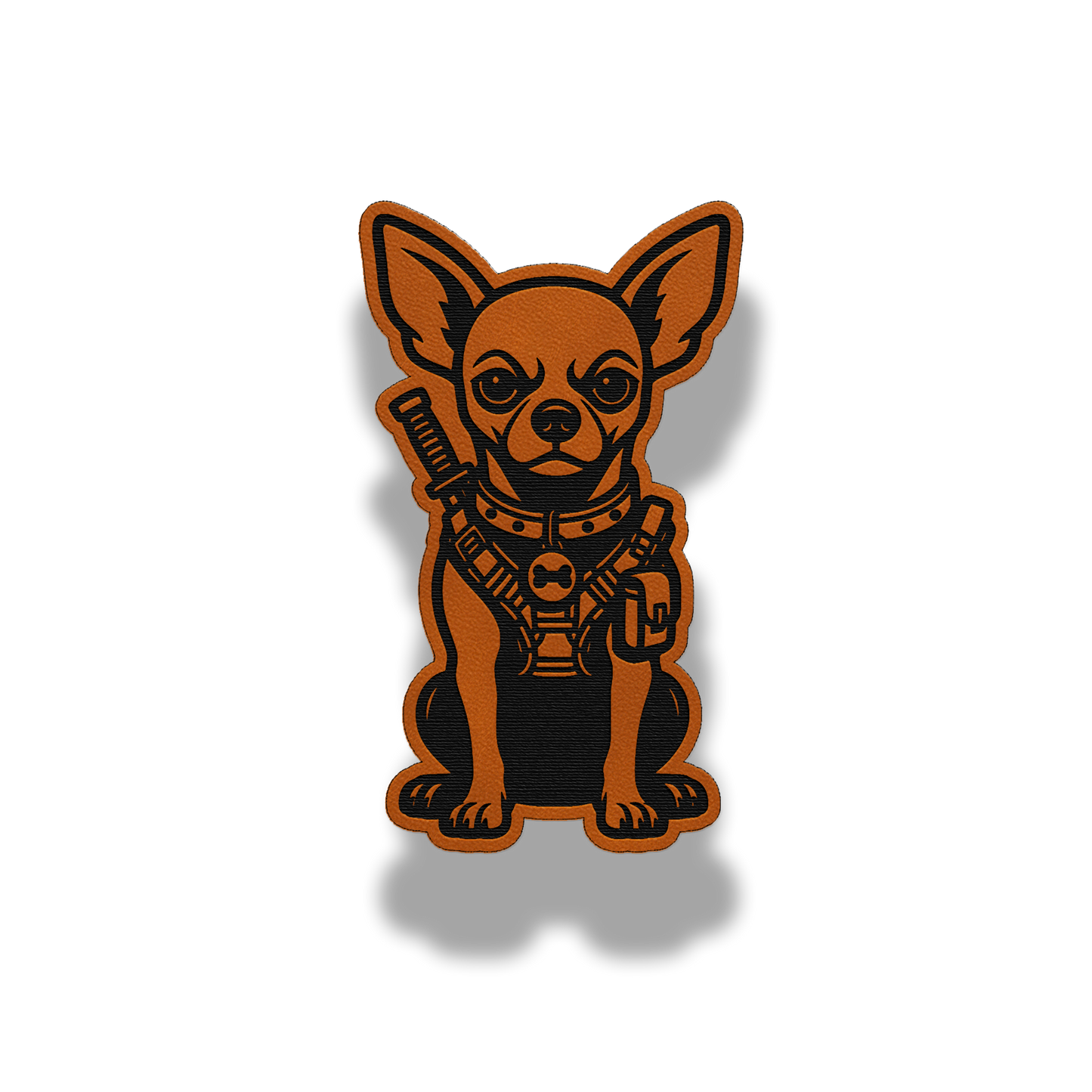 Tactical Chihuahua Dog Patch – Leatherette Morale Patch