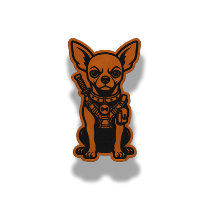 Tactical Chihuahua Dog Patch – Leatherette Morale Patch