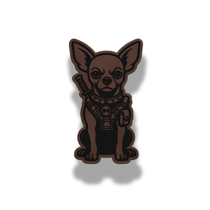 Tactical Chihuahua Dog Patch – Leatherette Morale Patch
