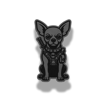 Tactical Chihuahua Dog Patch – Leatherette Morale Patch