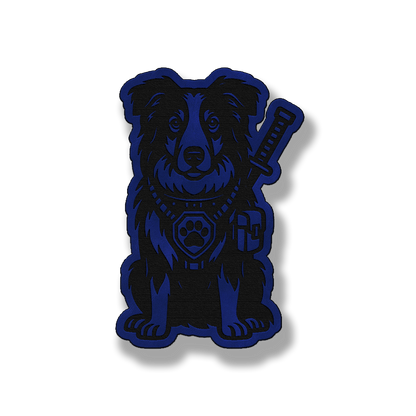 Tactical Collie Patch – Leatherette Morale Patch