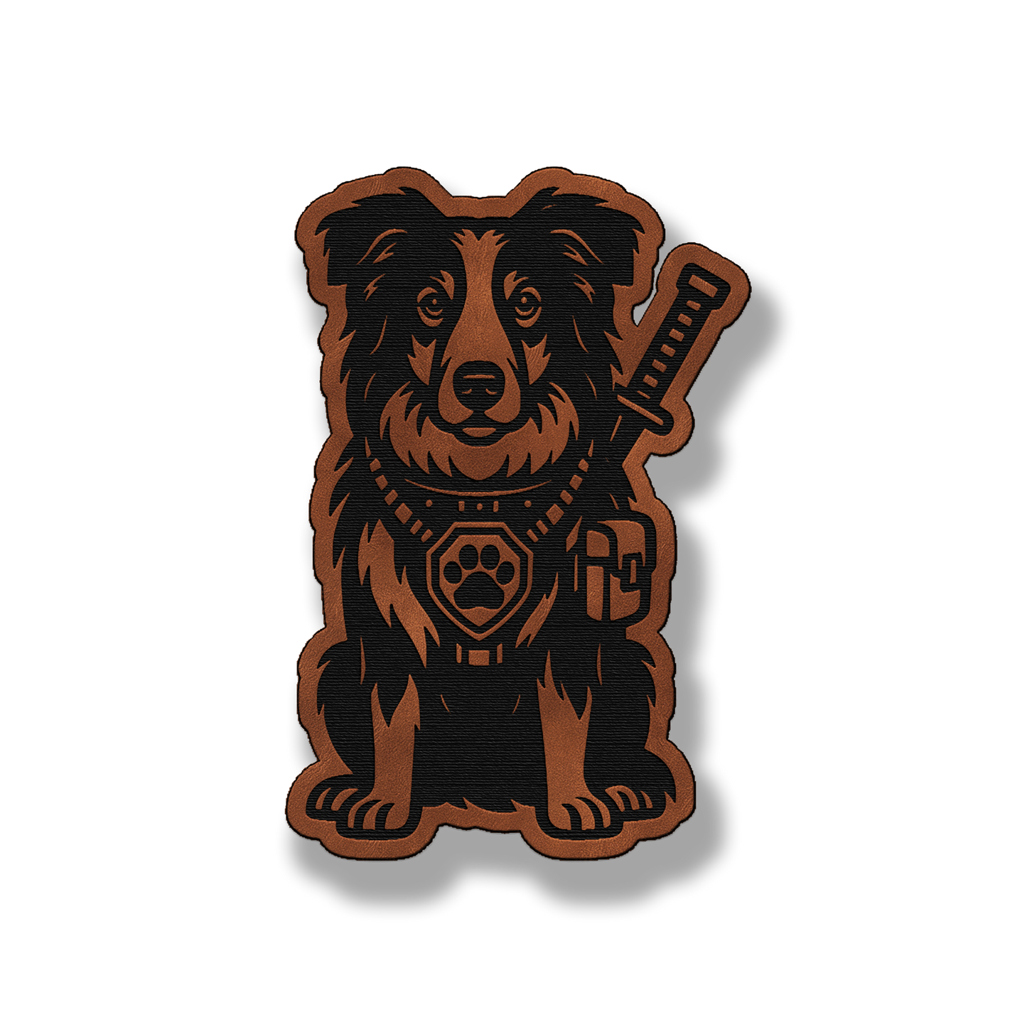 Tactical Collie Patch – Leatherette Morale Patch