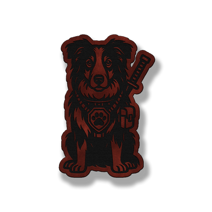 Tactical Collie Patch – Leatherette Morale Patch