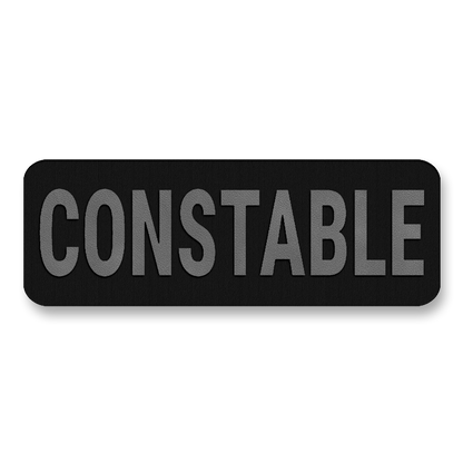 CONSTABLE Vest Placard 8.5"x3" – Leatherette Morale Patch