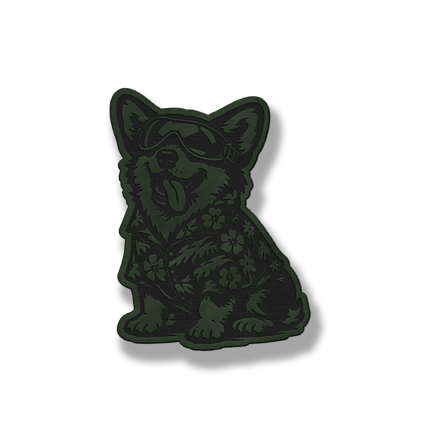 Beach Dog Corgi Patch – Leatherette Morale Patch