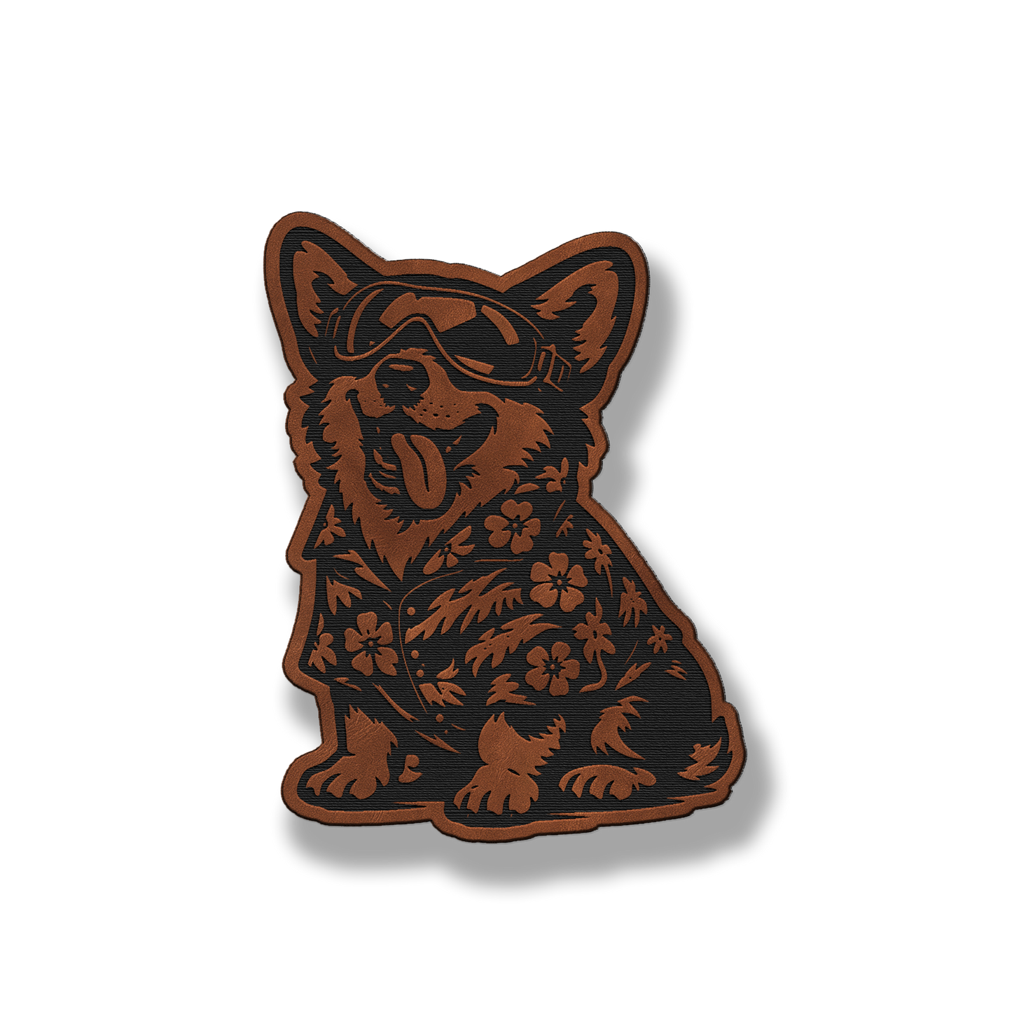Beach Dog Corgi Patch – Leatherette Morale Patch