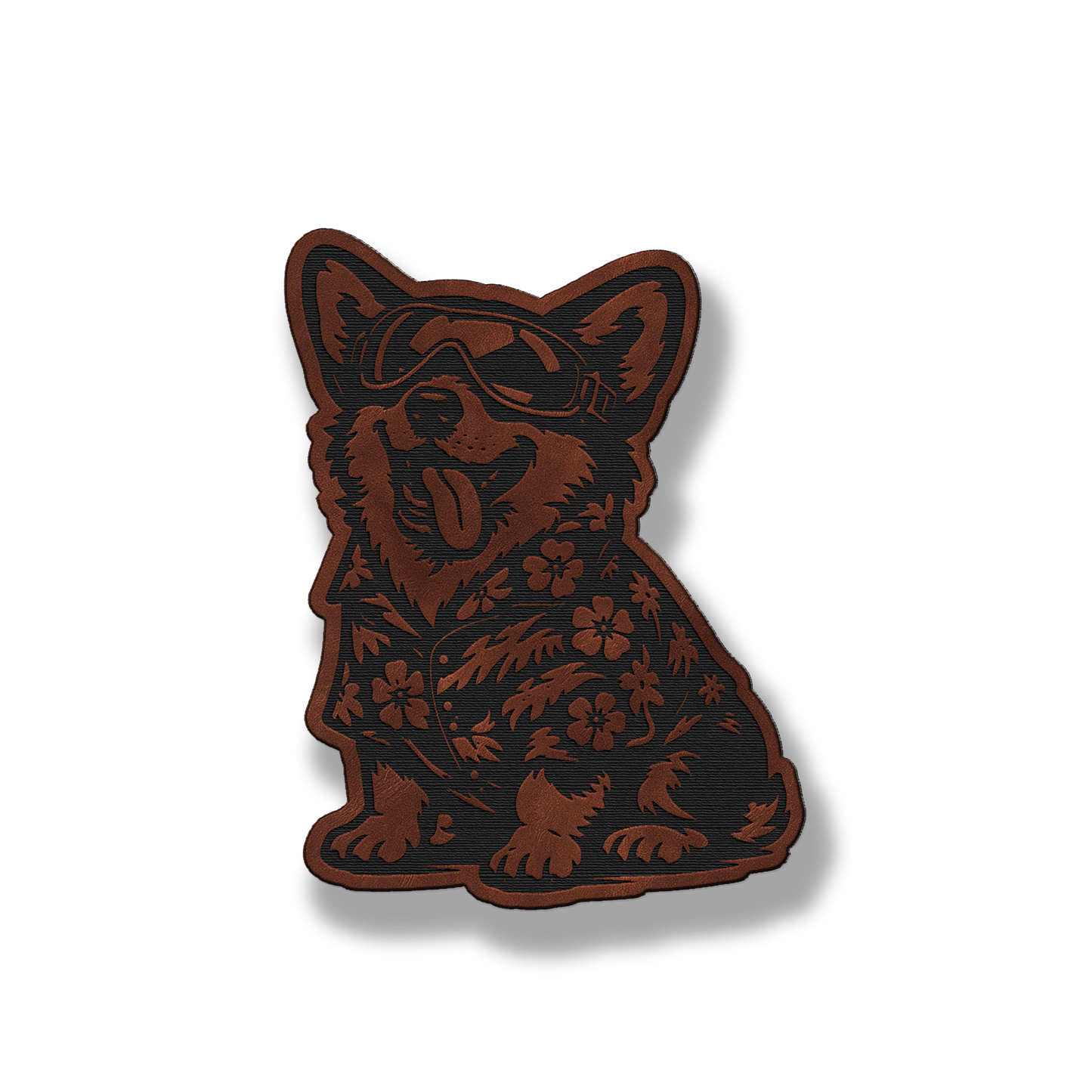 Beach Dog Corgi Patch – Leatherette Morale Patch