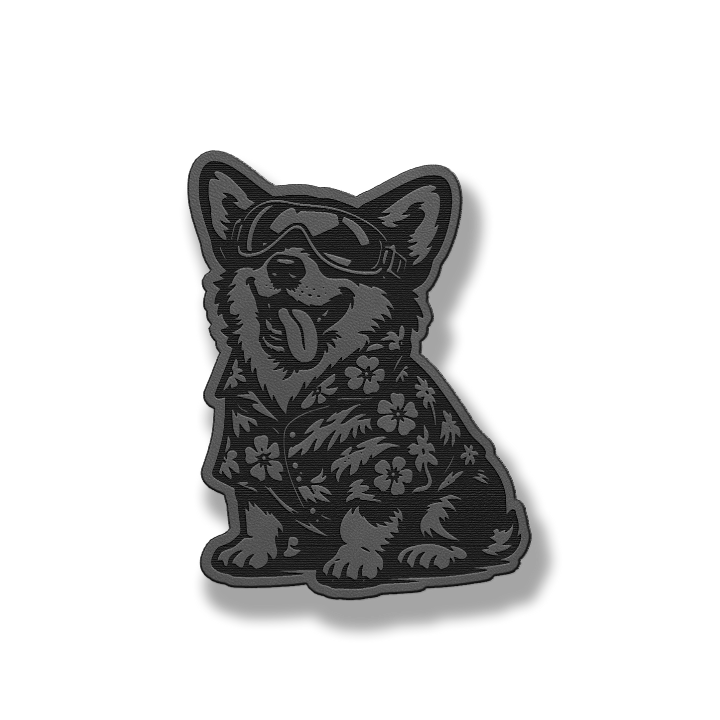 Beach Dog Corgi Patch – Leatherette Morale Patch