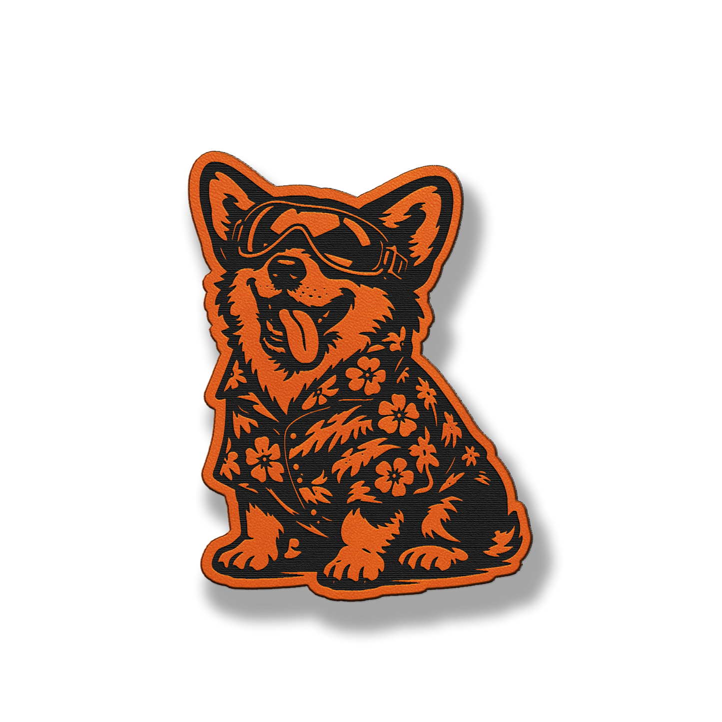 Beach Dog Corgi Patch – Leatherette Morale Patch