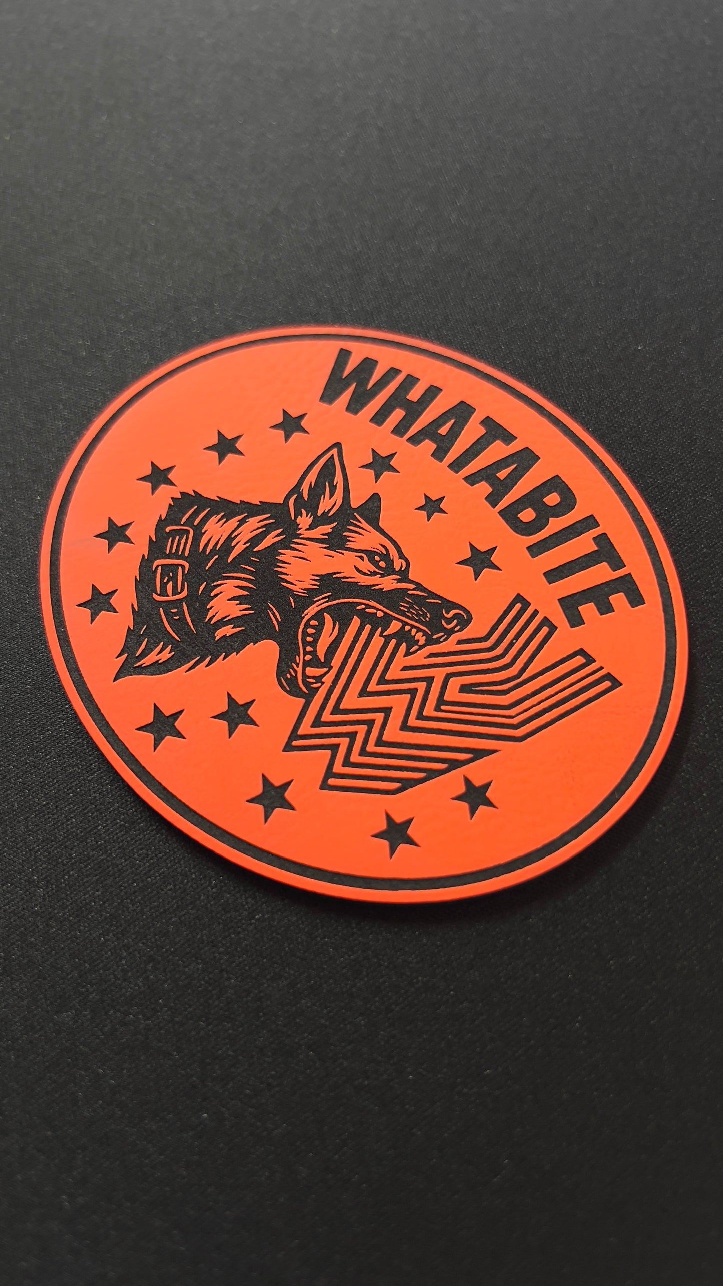 Whatabite Dog Patch – Leatherette Morale Patch