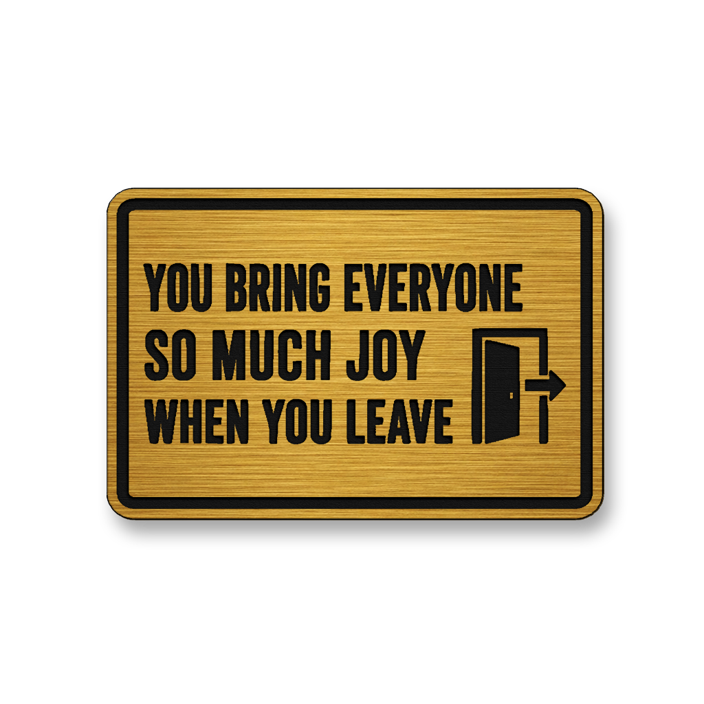 So Much Joy When You Leave [DH004] – Leatherette Morale Patch