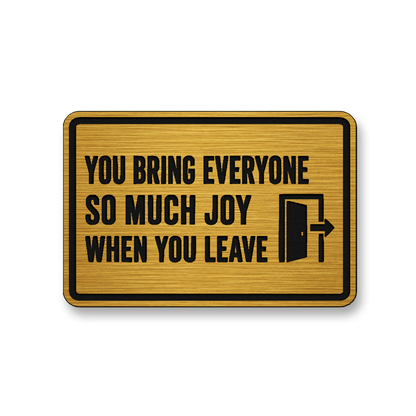 So Much Joy When You Leave [DH004] – Leatherette Morale Patch