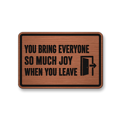 So Much Joy When You Leave [DH004] – Leatherette Morale Patch
